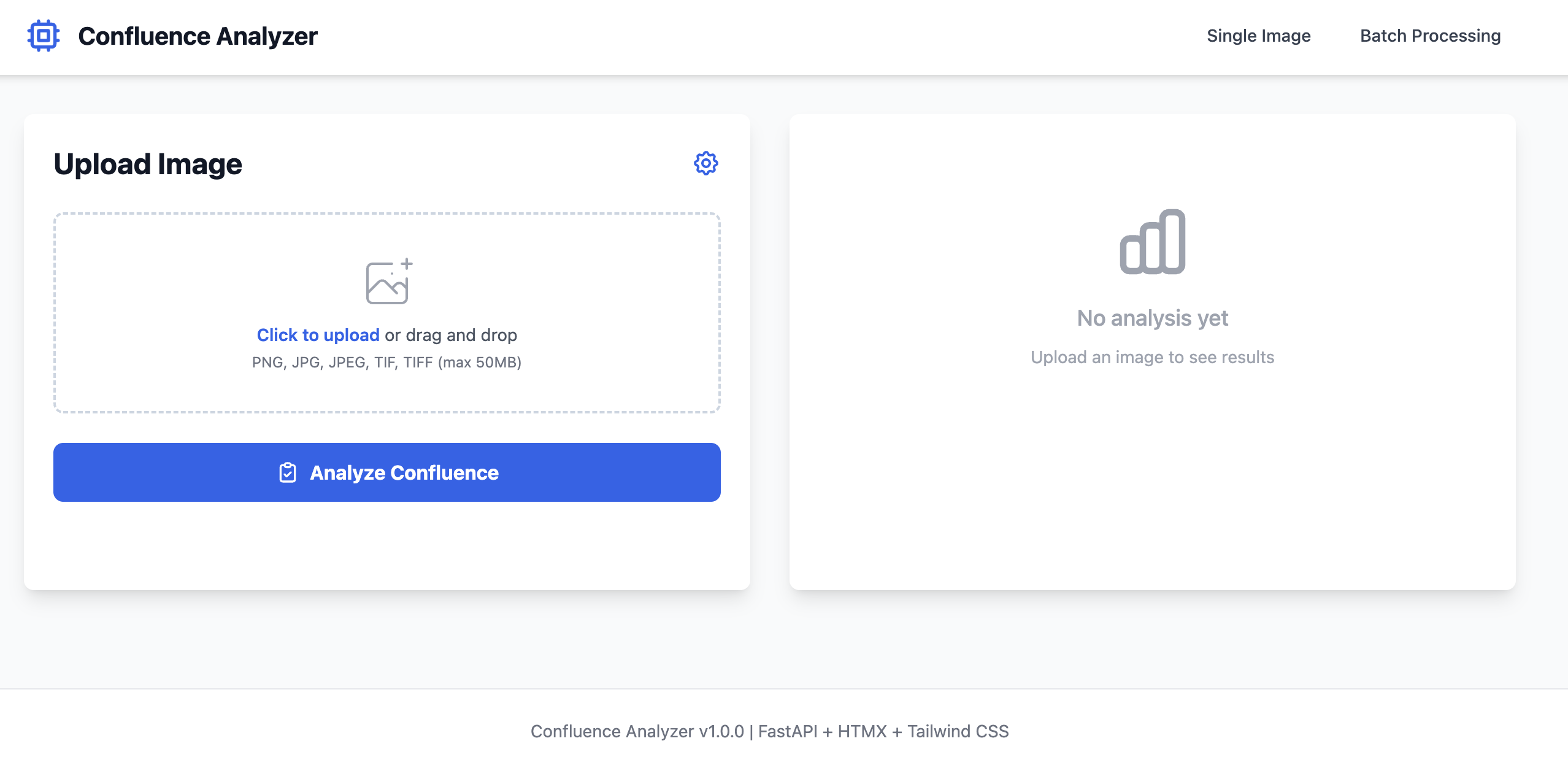 Application upload interface